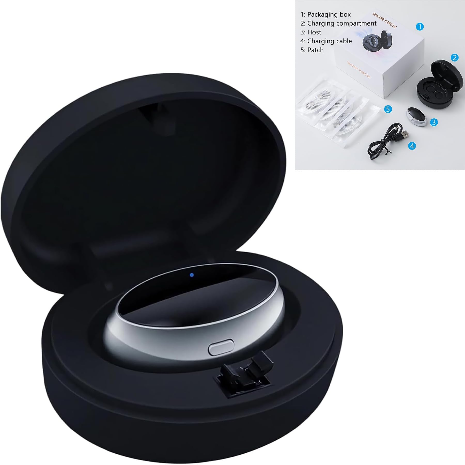 Dispositivo Inteligente Anti Ronco Recarregável – Sono Profundo e Natural