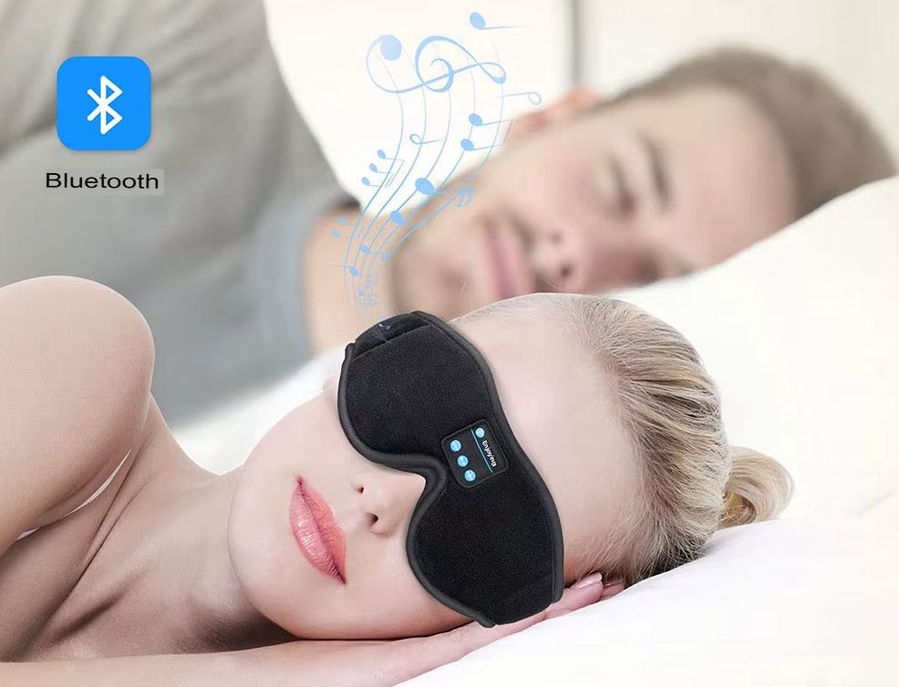 Máscara Sleep Mask com Auscultadores HD Bluetooth Integrados
