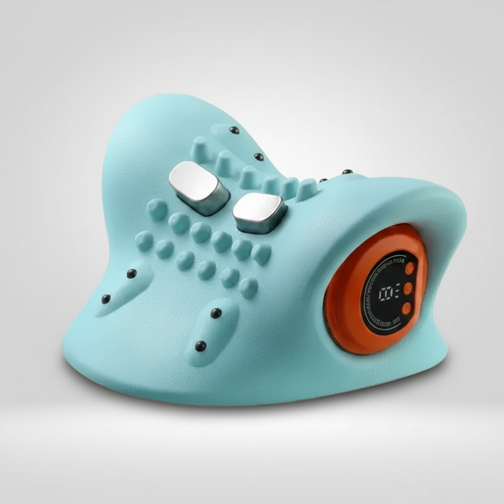 AlívioCervical 4D – Massagem Elétrica com Tração