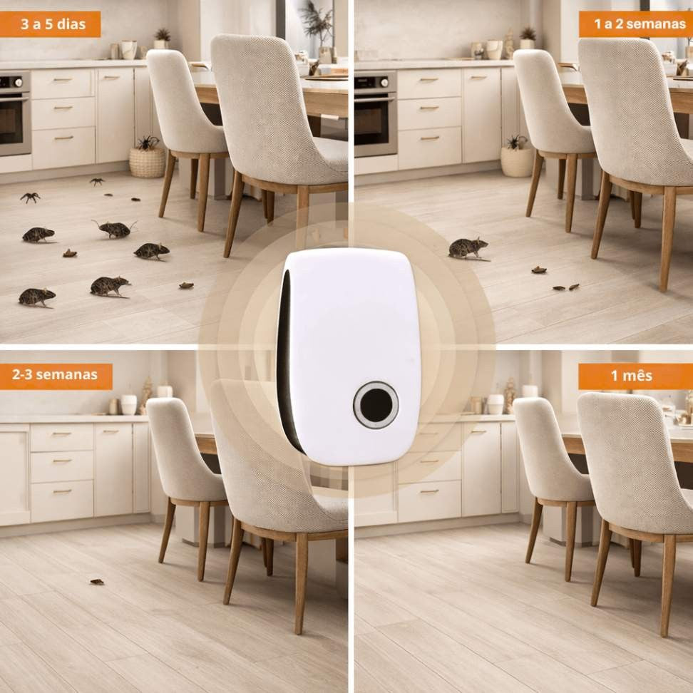 Sentinela Lar – Repelente Ultrassônico Contra Pernilongos e Pragas