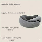 ViajaLeve – Travesseiro de Pescoço com Espuma de Memória