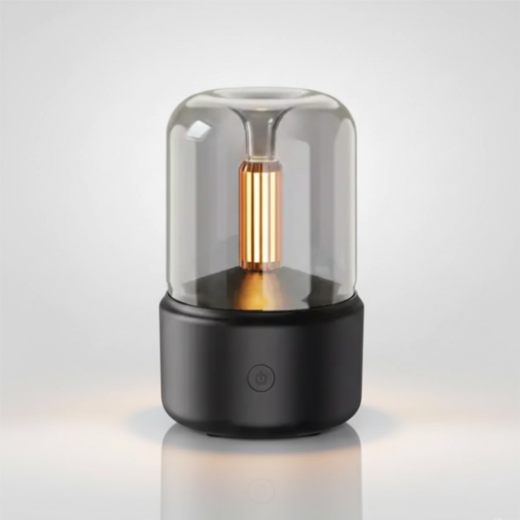 Umidificador de Ar 120ml com Luz Noturna – Difusor de Aromas e Óleo Essencial
